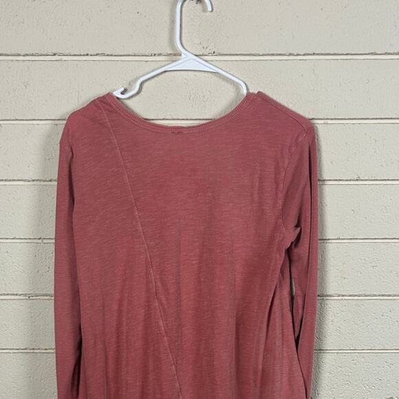 Free People Pink Long Sleeve Top size S - Picture 6 of 8